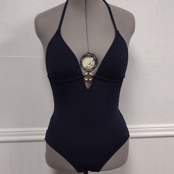 J. Crew Other - J. Crew Black Halter One-Piece Swimsuit